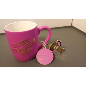 Jubillie Press Teacher Era Mug Set New Pink Gold One Size New Gift Keychain